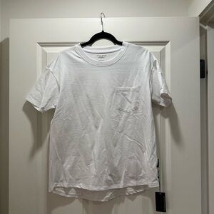 Little Bipsy White Pocket T-Shirt, Size Small